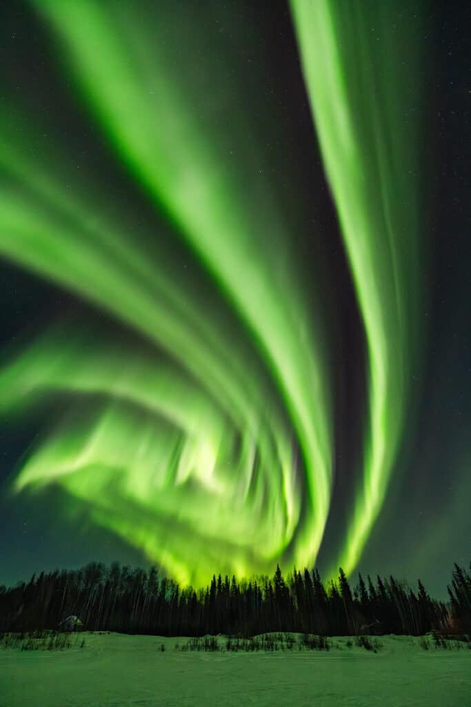 wide angle lens auroras
